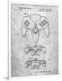 PP86-Slate Nintendo 64 Controller Patent Poster-Cole Borders-Framed Premium Giclee Print