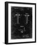 PP860-Black Grunge Golf Tee Patent Poster-Cole Borders-Framed Giclee Print