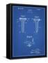 PP860-Blueprint Golf Tee Patent Poster-Cole Borders-Framed Stretched Canvas