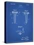 PP860-Blueprint Golf Tee Patent Poster-Cole Borders-Stretched Canvas