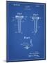 PP860-Blueprint Golf Tee Patent Poster-Cole Borders-Mounted Giclee Print