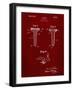 PP860-Burgundy Golf Tee Patent Poster-Cole Borders-Framed Giclee Print