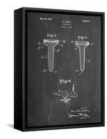 PP860-Chalkboard Golf Tee Patent Poster-Cole Borders-Framed Stretched Canvas