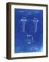 PP860-Faded Blueprint Golf Tee Patent Poster-Cole Borders-Framed Giclee Print