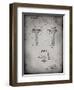 PP860-Faded Grey Golf Tee Patent Poster-Cole Borders-Framed Giclee Print