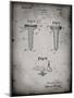 PP860-Faded Grey Golf Tee Patent Poster-Cole Borders-Mounted Giclee Print