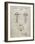 PP860-Sandstone Golf Tee Patent Poster-Cole Borders-Framed Giclee Print