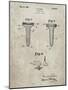 PP860-Sandstone Golf Tee Patent Poster-Cole Borders-Mounted Giclee Print