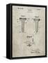 PP860-Sandstone Golf Tee Patent Poster-Cole Borders-Framed Stretched Canvas