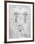 PP860-Slate Golf Tee Patent Poster-Cole Borders-Framed Giclee Print