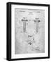 PP860-Slate Golf Tee Patent Poster-Cole Borders-Framed Giclee Print