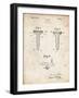 PP860-Vintage Parchment Golf Tee Patent Poster-Cole Borders-Framed Giclee Print