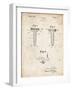 PP860-Vintage Parchment Golf Tee Patent Poster-Cole Borders-Framed Giclee Print