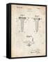 PP860-Vintage Parchment Golf Tee Patent Poster-Cole Borders-Framed Stretched Canvas
