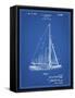 PP878-Blueprint Herreshoff R 40' Gamecock Racing Sailboat Patent Poster-Cole Borders-Framed Stretched Canvas