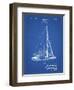 PP878-Blueprint Herreshoff R 40' Gamecock Racing Sailboat Patent Poster-Cole Borders-Framed Giclee Print