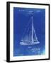 PP878-Faded Blueprint Herreshoff R 40' Gamecock Racing Sailboat Patent Poster-Cole Borders-Framed Giclee Print