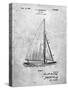 PP878-Slate Herreshoff R 40' Gamecock Racing Sailboat Patent Poster-Cole Borders-Stretched Canvas