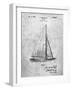 PP878-Slate Herreshoff R 40' Gamecock Racing Sailboat Patent Poster-Cole Borders-Framed Giclee Print