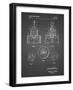 PP880-Black Grid Hole Saw Patent Poster-Cole Borders-Framed Giclee Print