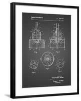 PP880-Black Grid Hole Saw Patent Poster-Cole Borders-Framed Giclee Print