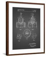 PP880-Black Grid Hole Saw Patent Poster-Cole Borders-Framed Giclee Print