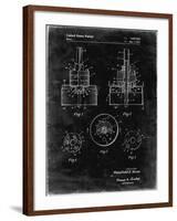 PP880-Black Grunge Hole Saw Patent Poster-Cole Borders-Framed Giclee Print