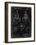 PP880-Black Grunge Hole Saw Patent Poster-Cole Borders-Framed Giclee Print