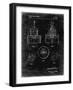 PP880-Black Grunge Hole Saw Patent Poster-Cole Borders-Framed Giclee Print