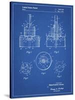 PP880-Blueprint Hole Saw Patent Poster-Cole Borders-Stretched Canvas