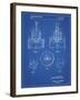 PP880-Blueprint Hole Saw Patent Poster-Cole Borders-Framed Giclee Print