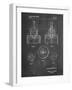 PP880-Chalkboard Hole Saw Patent Poster-Cole Borders-Framed Giclee Print