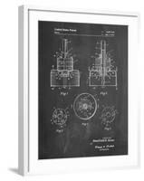 PP880-Chalkboard Hole Saw Patent Poster-Cole Borders-Framed Giclee Print