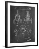 PP880-Chalkboard Hole Saw Patent Poster-Cole Borders-Framed Giclee Print