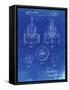 PP880-Faded Blueprint Hole Saw Patent Poster-Cole Borders-Framed Stretched Canvas