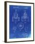 PP880-Faded Blueprint Hole Saw Patent Poster-Cole Borders-Framed Giclee Print