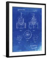 PP880-Faded Blueprint Hole Saw Patent Poster-Cole Borders-Framed Giclee Print