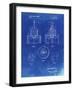 PP880-Faded Blueprint Hole Saw Patent Poster-Cole Borders-Framed Giclee Print