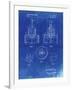 PP880-Faded Blueprint Hole Saw Patent Poster-Cole Borders-Framed Giclee Print