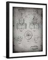 PP880-Faded Grey Hole Saw Patent Poster-Cole Borders-Framed Giclee Print