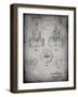 PP880-Faded Grey Hole Saw Patent Poster-Cole Borders-Framed Giclee Print