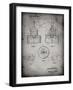 PP880-Faded Grey Hole Saw Patent Poster-Cole Borders-Framed Giclee Print