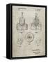 PP880-Sandstone Hole Saw Patent Poster-Cole Borders-Framed Stretched Canvas