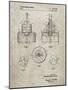 PP880-Sandstone Hole Saw Patent Poster-Cole Borders-Mounted Giclee Print