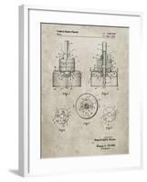 PP880-Sandstone Hole Saw Patent Poster-Cole Borders-Framed Giclee Print