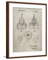 PP880-Sandstone Hole Saw Patent Poster-Cole Borders-Framed Giclee Print