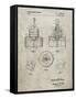 PP880-Sandstone Hole Saw Patent Poster-Cole Borders-Framed Stretched Canvas