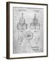 PP880-Slate Hole Saw Patent Poster-Cole Borders-Framed Giclee Print