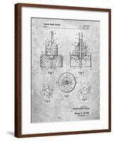 PP880-Slate Hole Saw Patent Poster-Cole Borders-Framed Giclee Print