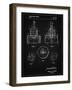 PP880-Vintage Black Hole Saw Patent Poster-Cole Borders-Framed Giclee Print
